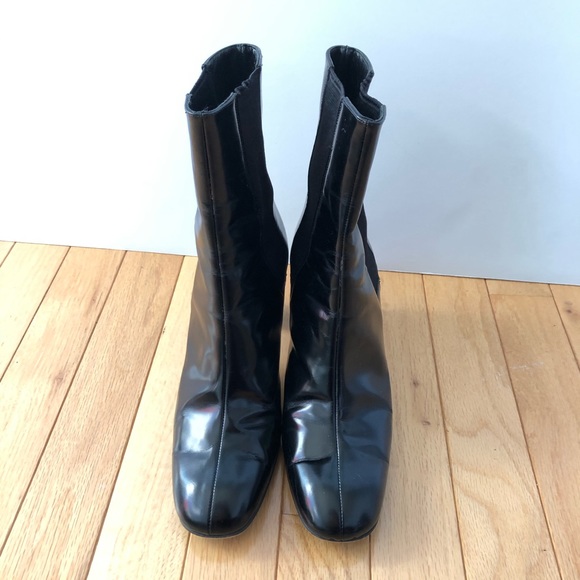 Petra Patent Leather Heel Boots - Picture 2 of 6